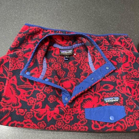 Patagonia Rare Limited Edition Synchilla Snap-T Fleece Pullover Lotus Flower M - Picture 6 of 7